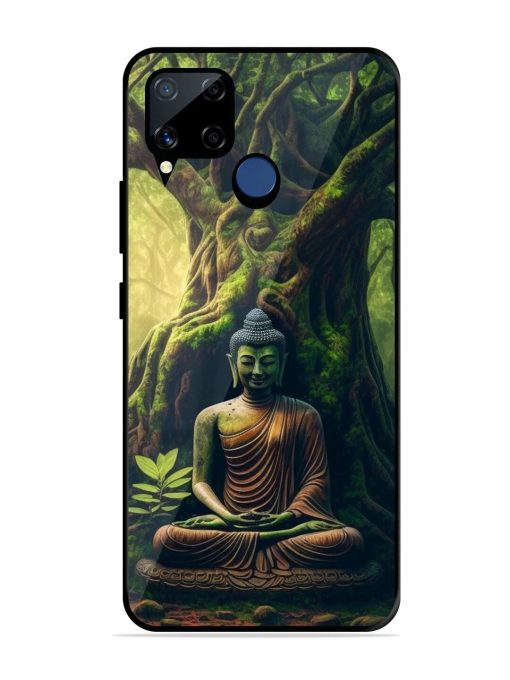 Green Buddha Art Glossy Soft Edge Case for Realme C15 Chachhi