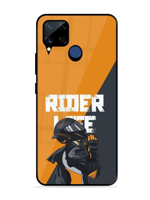 Ride Never Ends Glossy Soft Edge Case for Realme C15 Chachhi