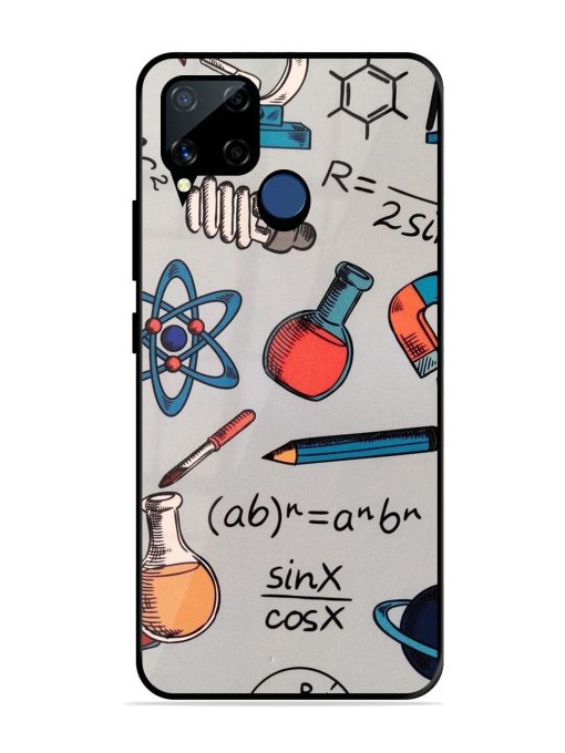 Science Doodle Glossy Soft Edge Case for Realme C15 Chachhi