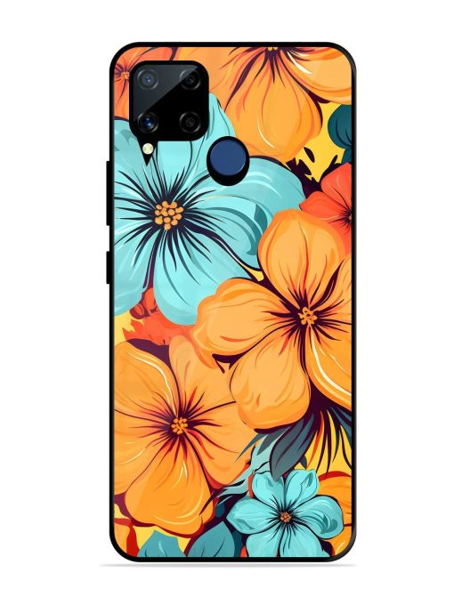 Tropical Bloom Glossy Soft Edge Case for Realme C15 Chachhi