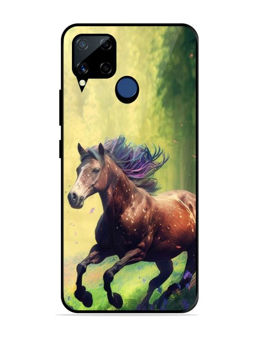 Enchanted Gallop Glossy Soft Edge Case for Realme C15 Chachhi