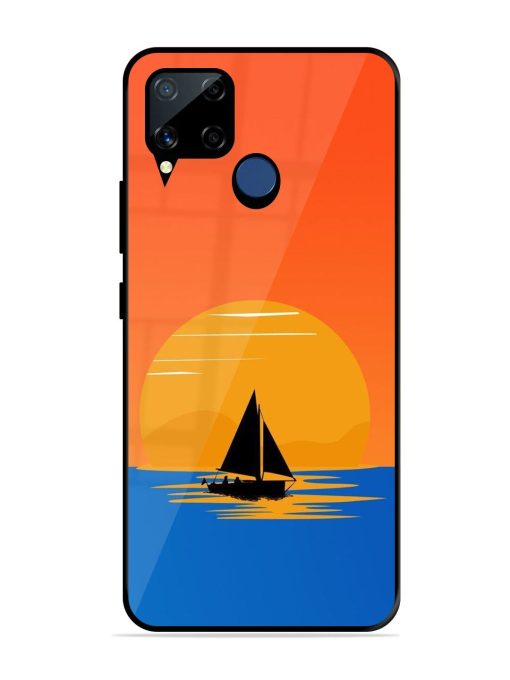 Sunset Sail Glossy Soft Edge Case for Realme C15 Chachhi