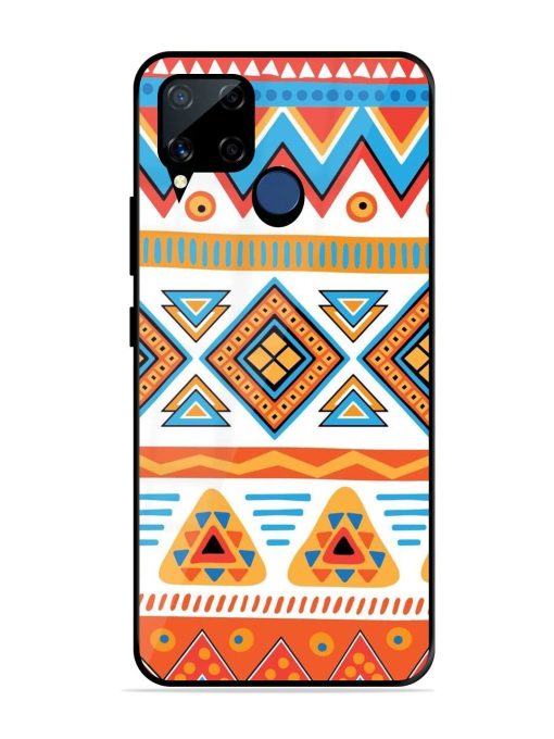 Vibrant Tribal Pattern Glossy Soft Edge Case for Realme C15