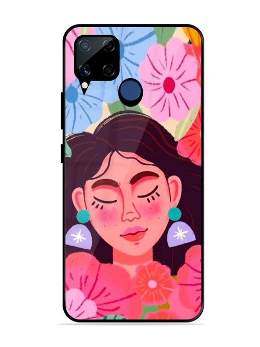 Blooming Serenity Glossy Soft Edge Case for Realme C15 Chachhi