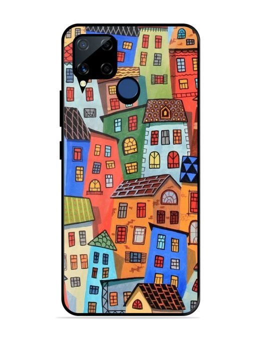 Rainbow House Glossy Soft Edge Case for Realme C15 Chachhi