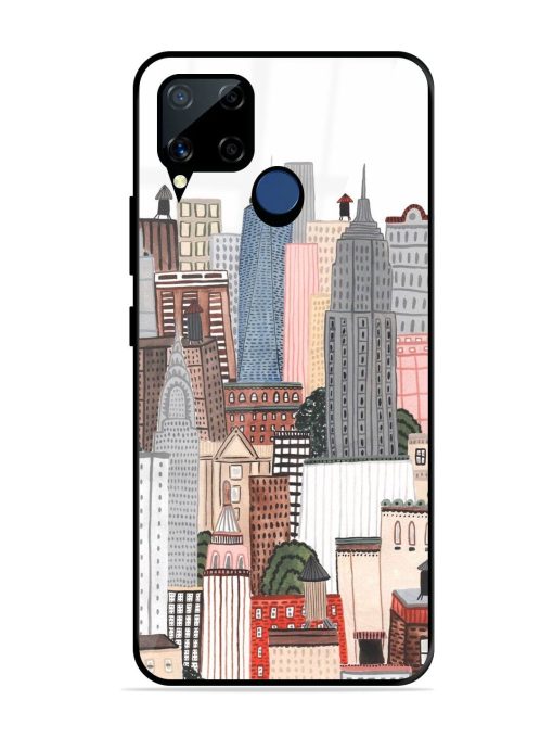 Cityscape Dreams Glossy Soft Edge Case for Realme C15 Chachhi