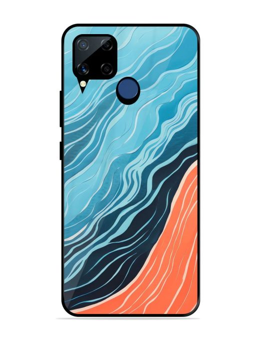 Oceanic Divide Glossy Soft Edge Case for Realme C15 Chachhi