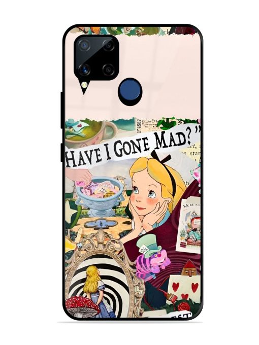 Mad Hatter'S Collage Glossy Soft Edge Case for Realme C15 Chachhi