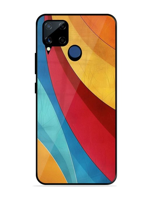 Curving Canvas Glossy Soft Edge Case for Realme C15 Chachhi