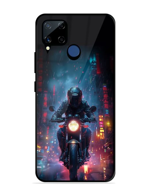 Neon Nights Glossy Soft Edge Case for Realme C15 Chachhi