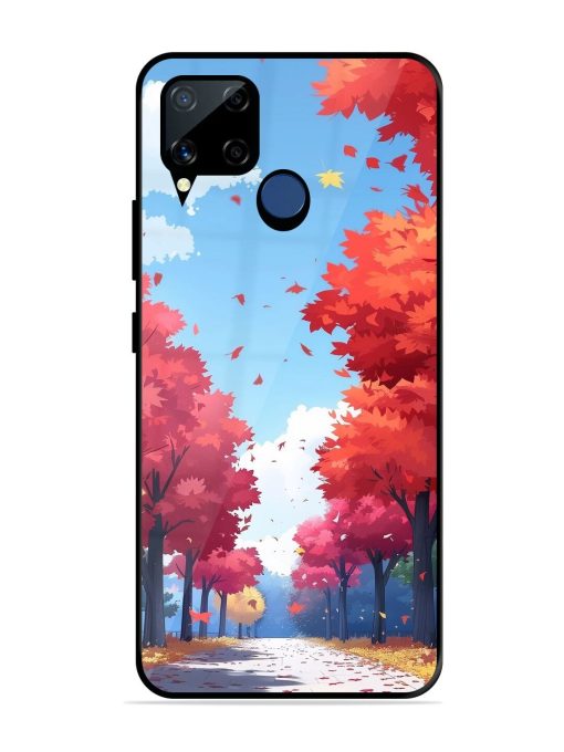 Autumn'S Embrace Glossy Soft Edge Case for Realme C15 Chachhi