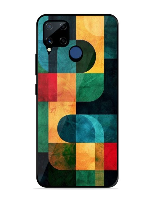 Geometric Harmony Glossy Soft Edge Case for Realme C15 Chachhi