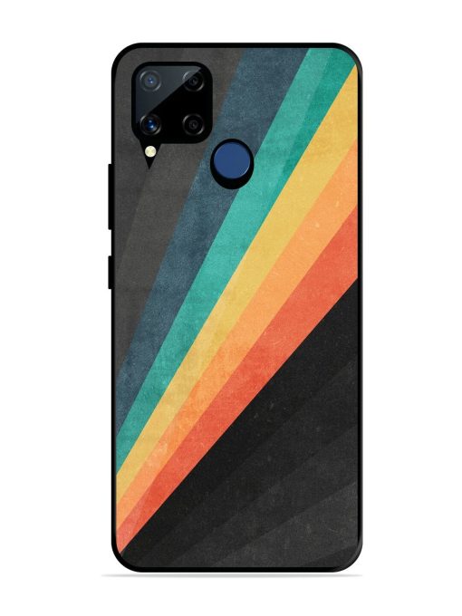 Retro Spectrum Glossy Soft Edge Case for Realme C15 Chachhi