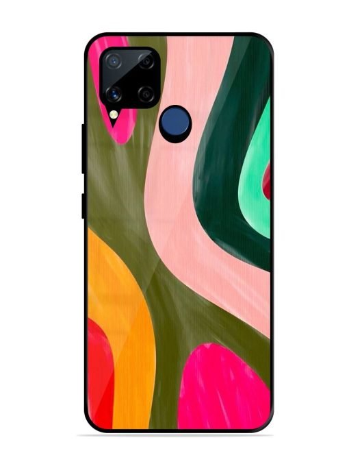 Wavy Wonder Glossy Soft Edge Case for Realme C15 Chachhi