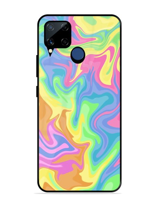 Whimsical Swirl Glossy Soft Edge Case for Realme C15 Chachhi