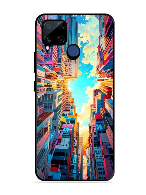 Skyward City Glossy Soft Edge Case for Realme C15 Chachhi