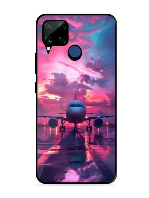 Neon Runway Glossy Soft Edge Case for Realme C15 Chachhi