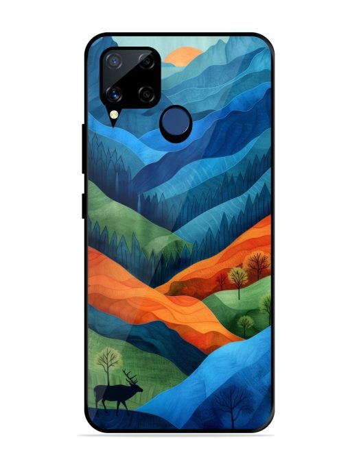 Layers Of The Land Glossy Soft Edge Case for Realme C15 Chachhi