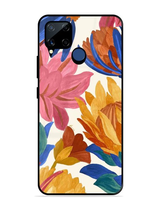 Blooming Tapestry Glossy Soft Edge Case for Realme C15 Chachhi