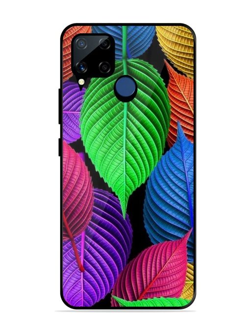 Rainbow Leaf Symphony Glossy Soft Edge Case for Realme C15 Chachhi