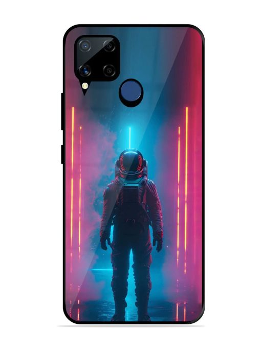 Neon Astronaut Glossy Soft Edge Case for Realme C15 Chachhi