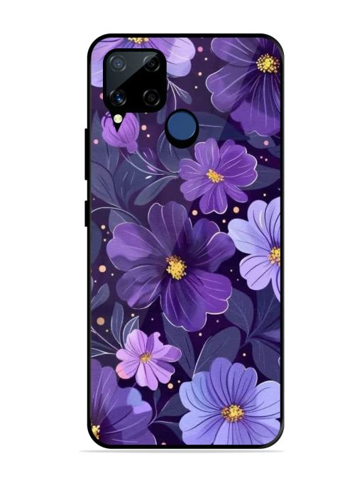 Purple Paradise Glossy Soft Edge Case for Realme C15 Chachhi