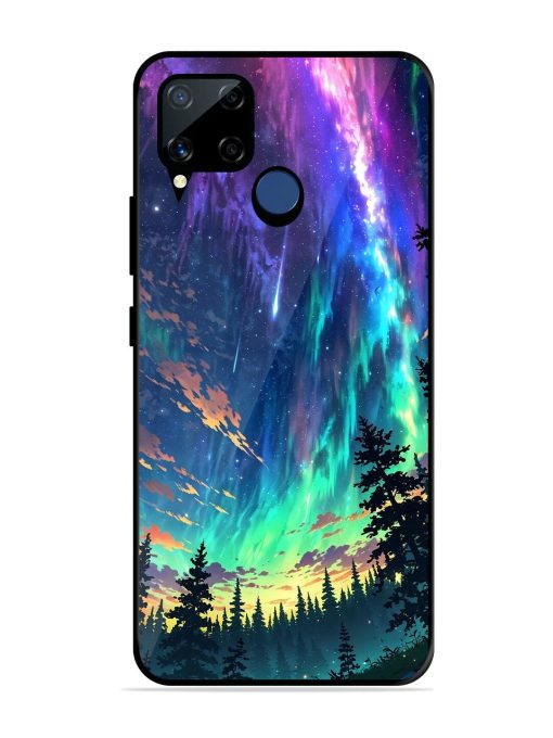 Cosmic Canvas Glossy Soft Edge Case for Realme C15 Chachhi