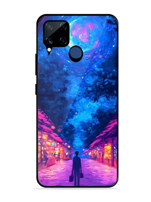 Neon Nightscape Glossy Soft Edge Case for Realme C15 Chachhi