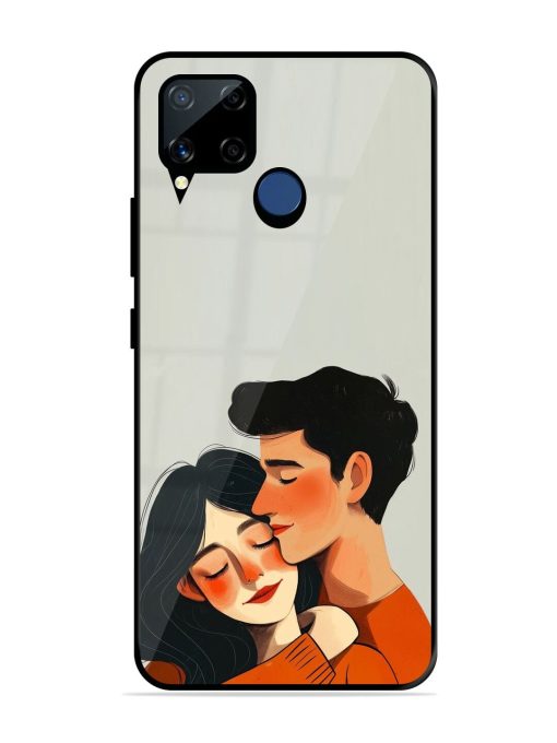 Craft Couples Glossy Soft Edge Case for Realme C15 Chachhi