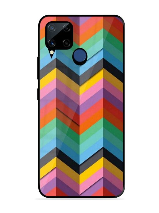 Colorful Zigzag Glossy Soft Edge Case for Realme C15 Chachhi