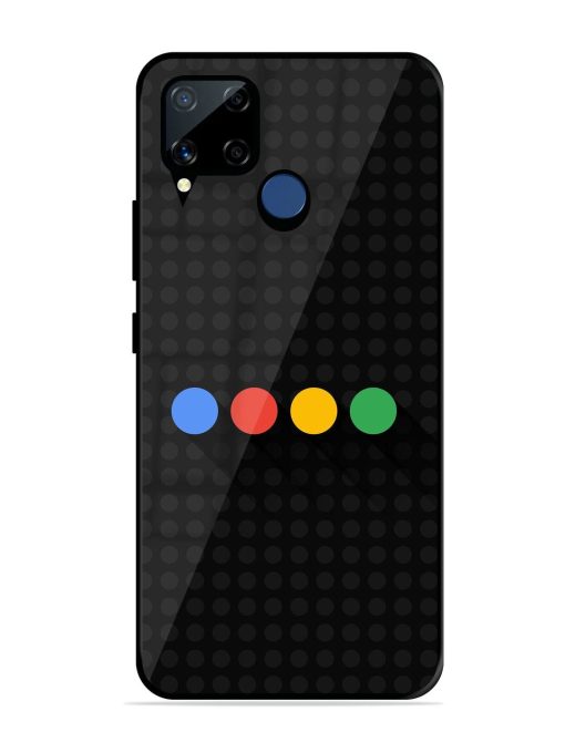 Google Dots Glossy Soft Edge Case for Realme C15 Chachhi