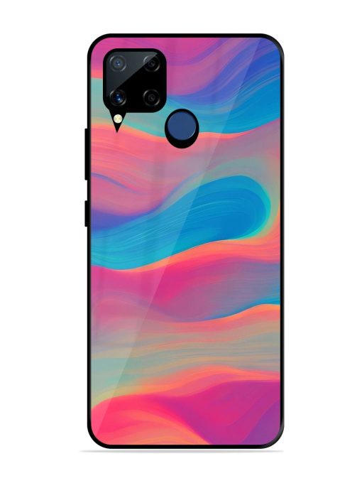 Wavy Wonder Glossy Soft Edge Case for Realme C15 Chachhi