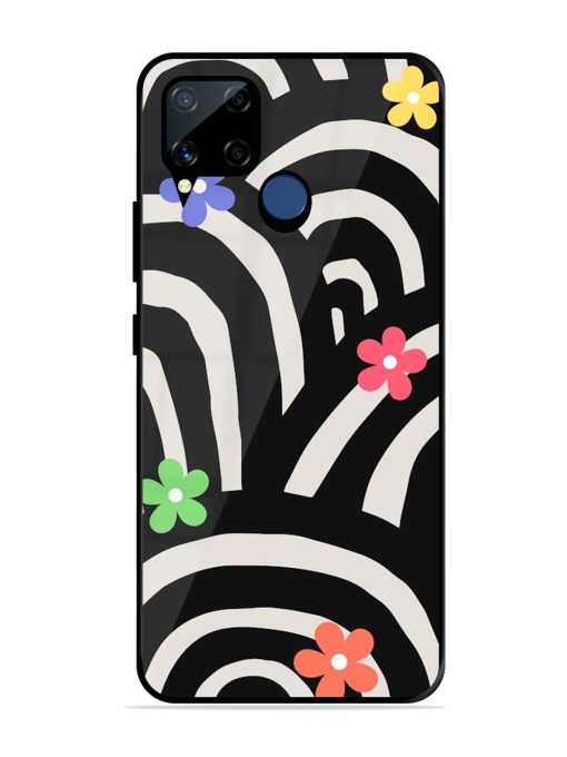 Rainbow Arcs Glossy Soft Edge Case for Realme C15 Chachhi