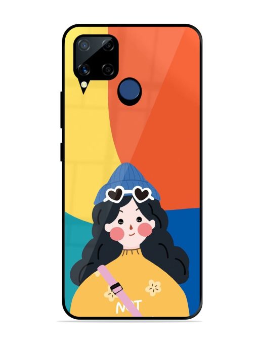 Colorful Vibes Glossy Soft Edge Case for Realme C15 Chachhi