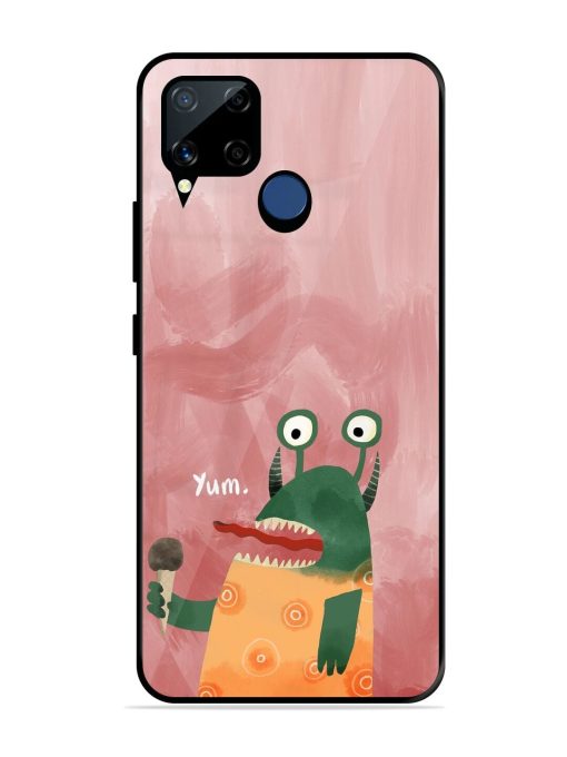 Hungry Monster Glossy Soft Edge Case for Realme C15 Chachhi