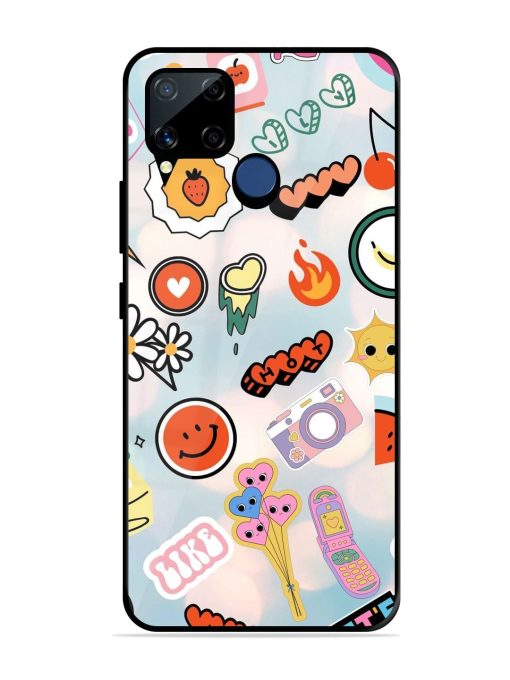 Cheerful Glossy Soft Edge Case for Realme C15 Chachhi