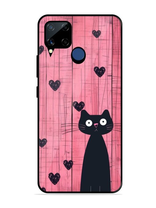 Feline Valentine'S Day Glossy Soft Edge Case for Realme C15 Chachhi