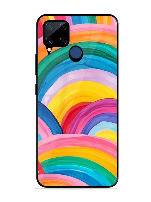 Rainbow Cascade Glossy Soft Edge Case for Realme C15