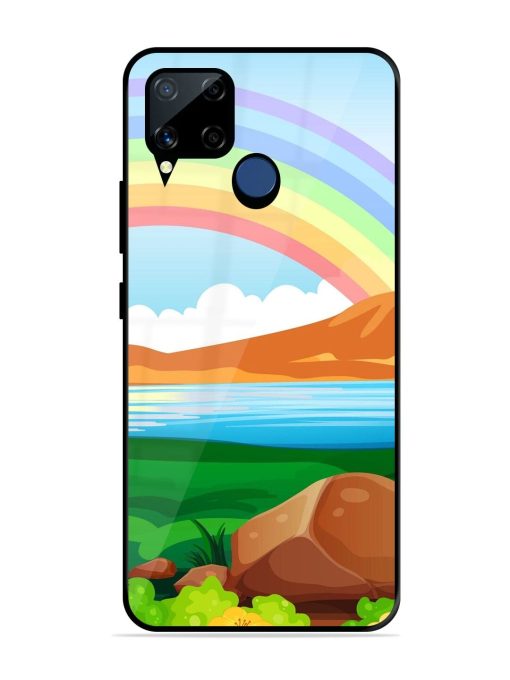 Rainbow Over The Lake Glossy Soft Edge Case for Realme C15 Chachhi