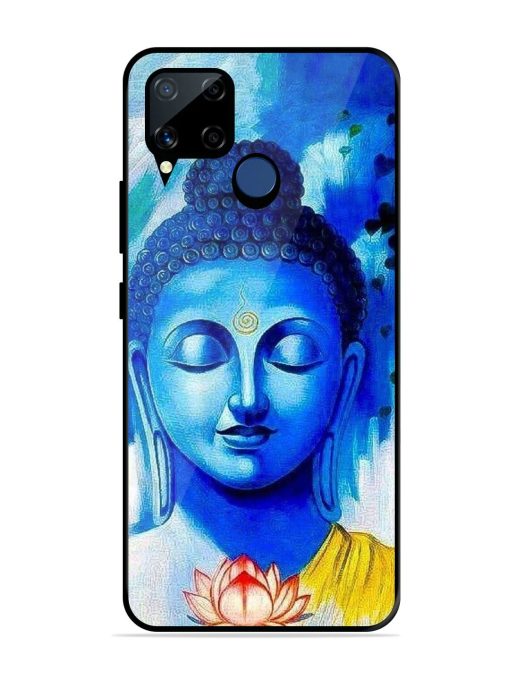 Serene Buddha With Lotus Glossy Soft Edge Case for Realme C15 Chachhi