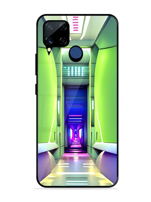 Neon Corridor Glossy Soft Edge Case for Realme C15 Chachhi