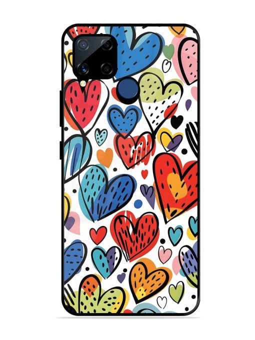 Heartfelt Harmony Glossy Soft Edge Case for Realme C15 Chachhi