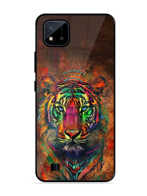 Cosmic Tiger Glossy Soft Edge Case for Realme C20 Chachhi