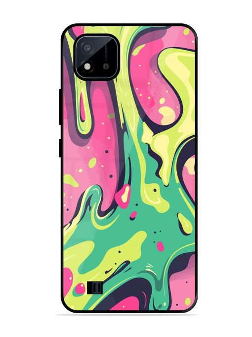 Gooey Grooves Glossy Soft Edge Case for Realme C20 Chachhi