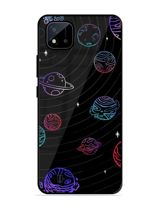 Cosmic Ballet Glossy Soft Edge Case for Realme C20 Chachhi