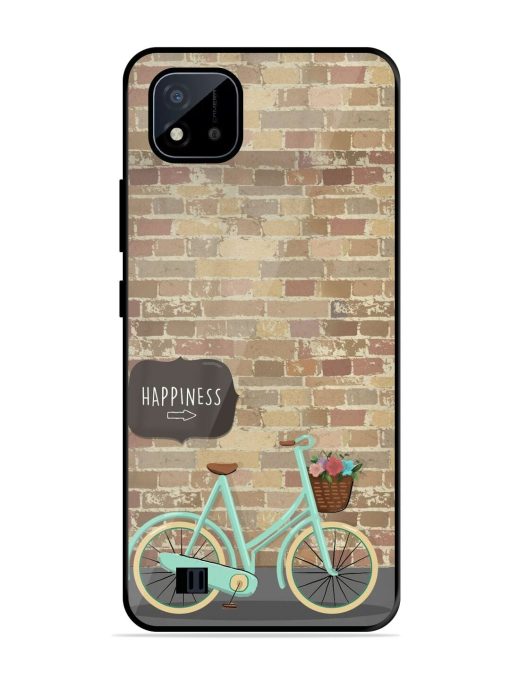 Pedaling Towards Happiness Glossy Soft Edge Case for Realme C20 Chachhi