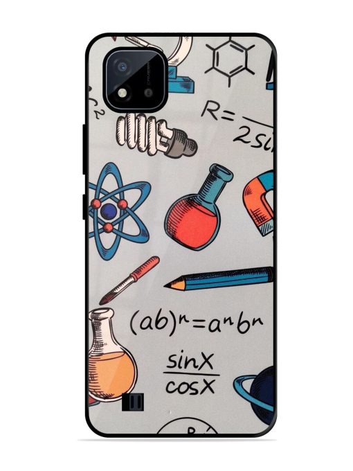 Science Doodle Glossy Soft Edge Case for Realme C20 Chachhi