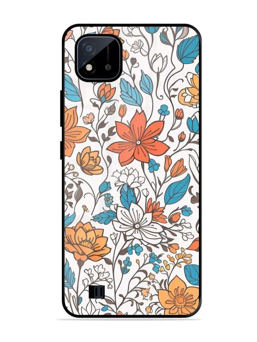 Floral Symphony Glossy Soft Edge Case for Realme C20