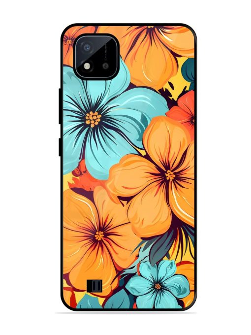 Tropical Bloom Glossy Soft Edge Case for Realme C20 Chachhi