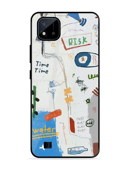 Mind Map Madness Glossy Soft Edge Case for Realme C20 Chachhi